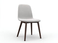 Silla de comedor envolvente 61×59×77 cm - tejido beige grisáceo - asiento acolchado