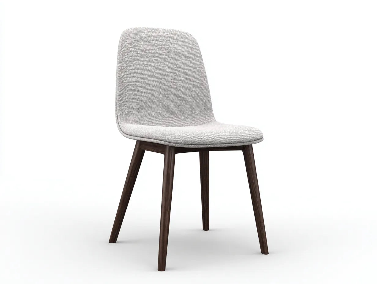 Silla de comedor envolvente 61×59×77 cm - tejido beige grisáceo - asiento acolchado